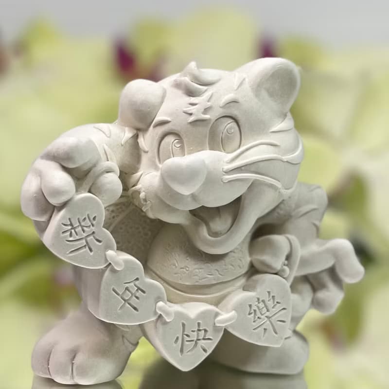 新年禮物 虎年快樂擴香石 小盤組 居家香氛 擴香石 薰香 珪藻土