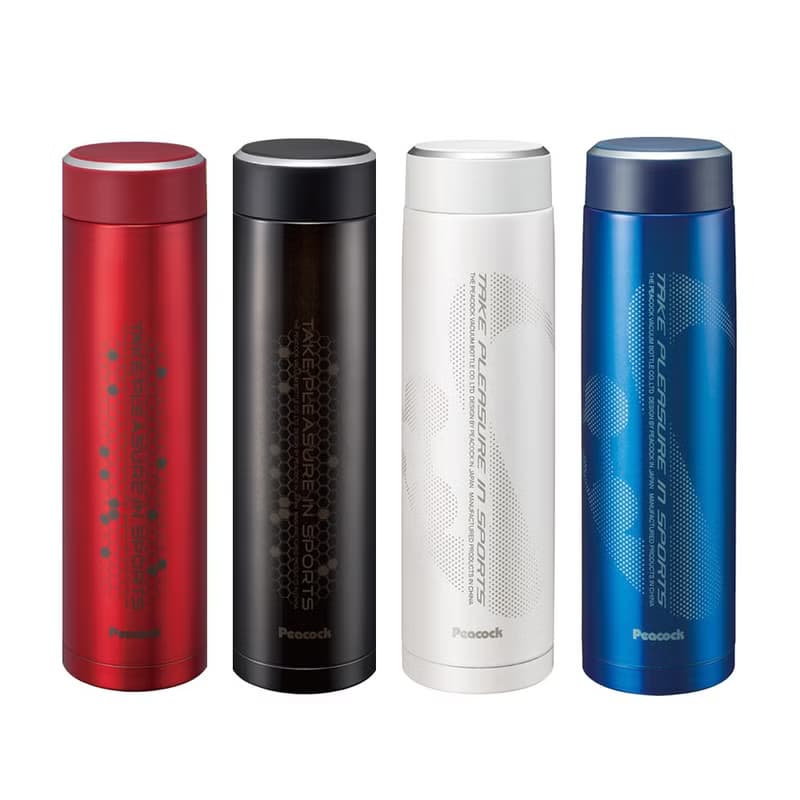 【孔雀Peacock】800ML 不鏽鋼保冷杯/保溫杯 紅色