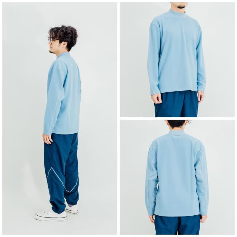 微高領搖粒絨滾邊衛衣 大學T Turtleneck Fleece Sweatshirt