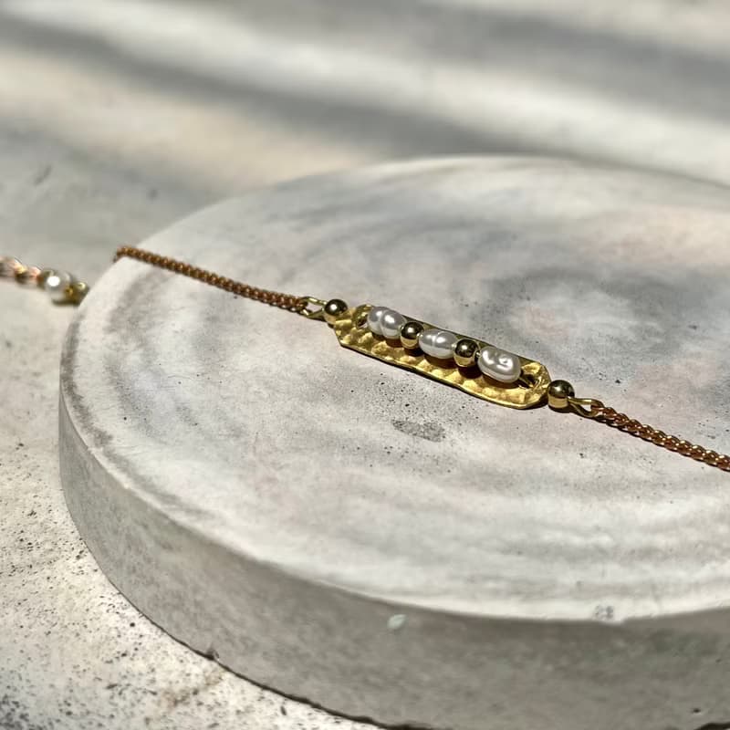 老林雜貨 | 豌豆公主黃銅手鍊