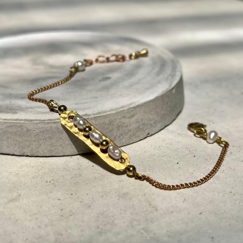 老林雜貨 | 豌豆公主黃銅手鍊