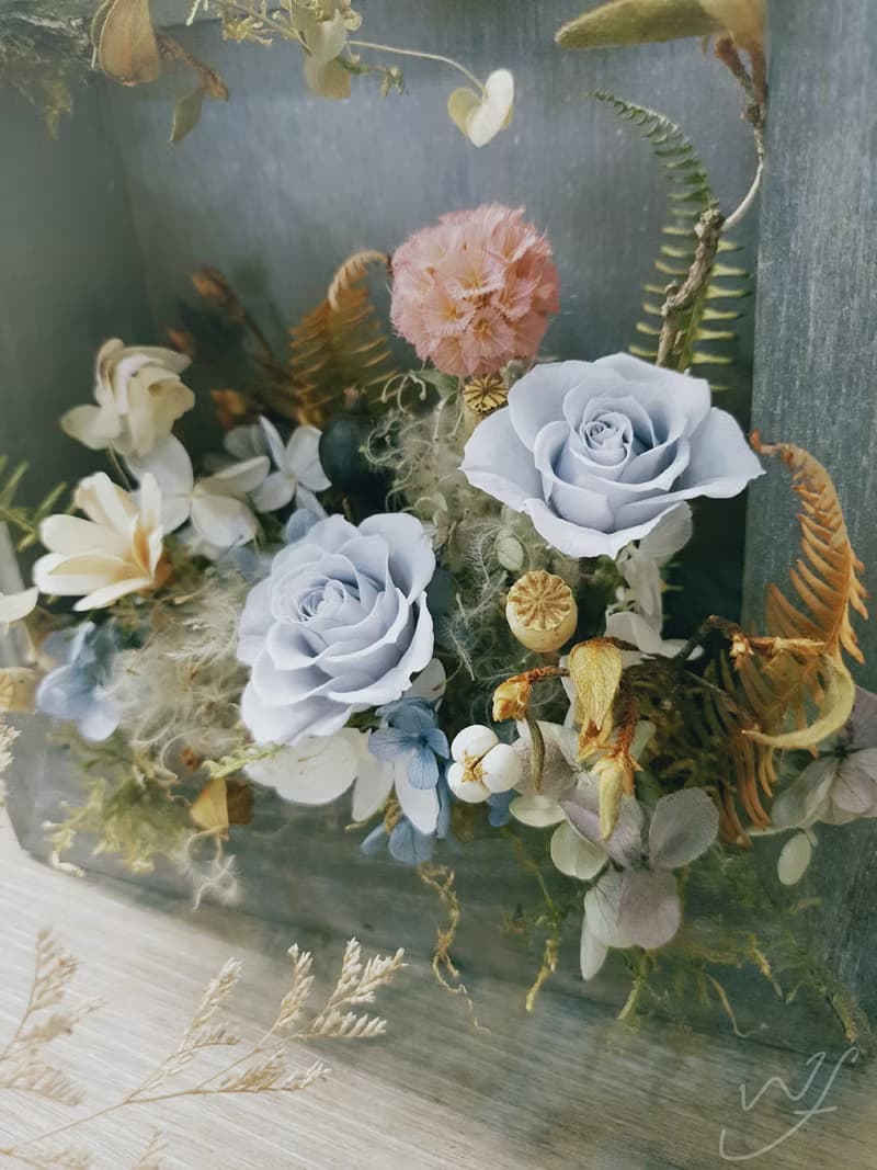 【體驗】乾燥花。莫蘭迪花框 板橋 1人開課 森林系花框 壁掛 桌飾