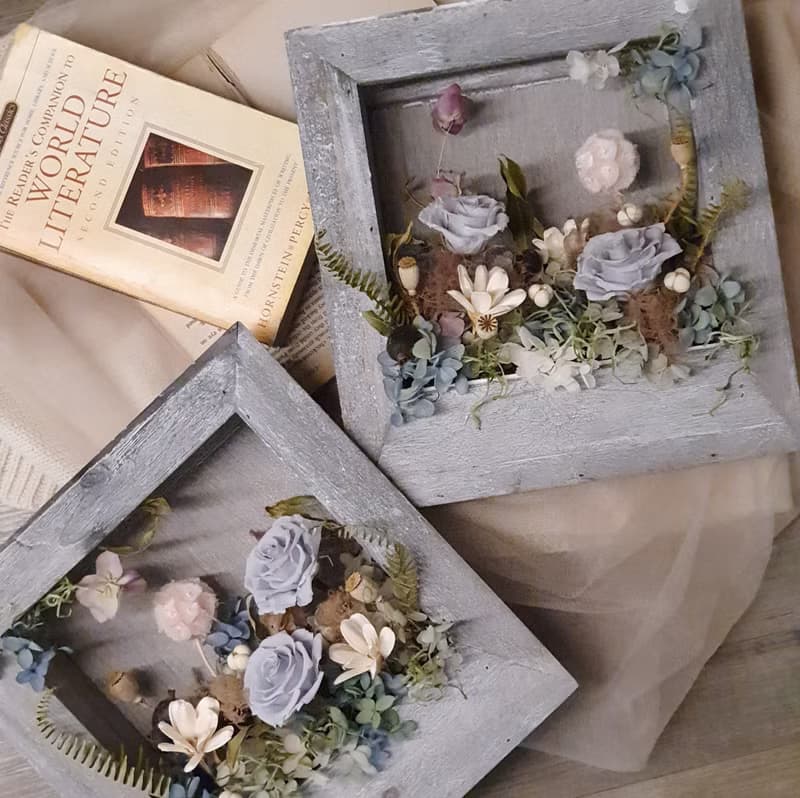 【體驗】乾燥花。莫蘭迪花框 板橋 1人開課 森林系花框 壁掛 桌飾