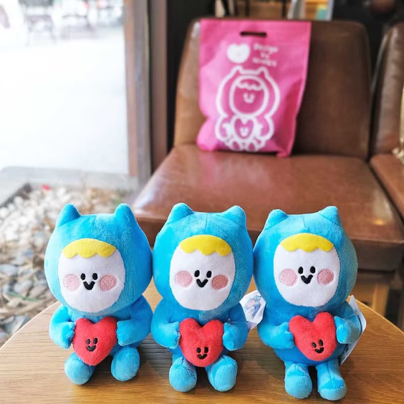 Ning's可愛小藍 娃娃+兩款紙膠帶(寬版)