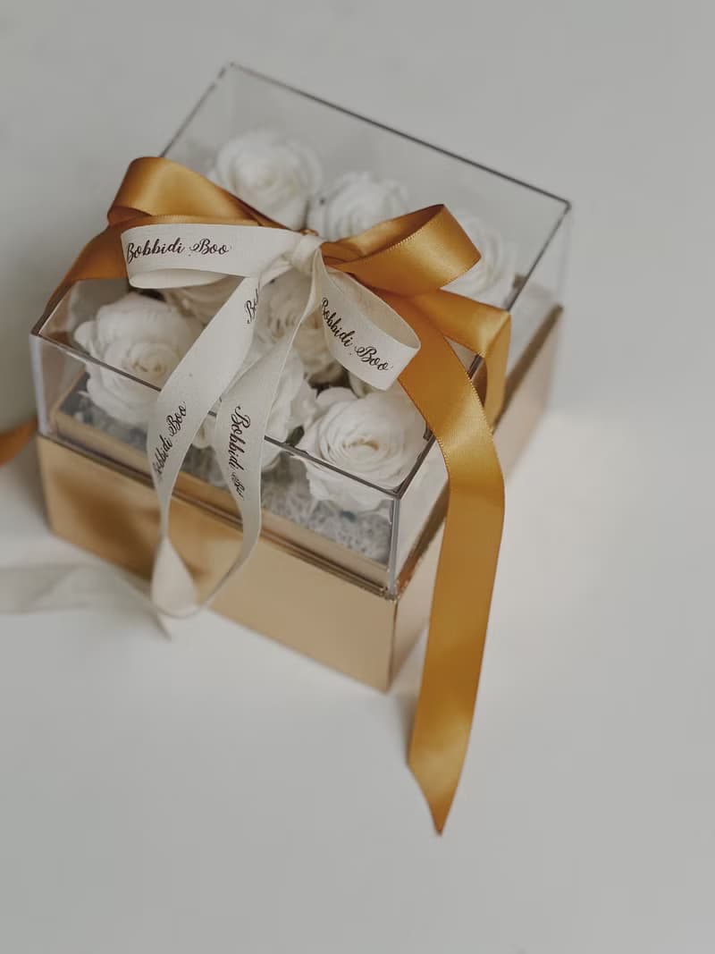 【永生玫瑰花花盒】• 情人節禮物/生日禮物/永生花/永生玫瑰花