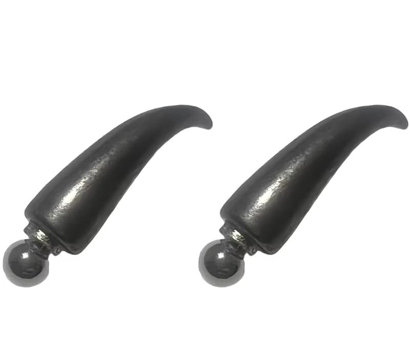 穴いらず 2個セット フル金属製 スパイクコーン 2個セット 軟骨ピアス マグネット式 フェイクピアス ノンホールピアス イヤリング 地雷系 量産