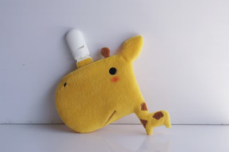 Bucute大頭長頸鹿護身符.御守套.平安符袋/寶寶專用/手工製作/