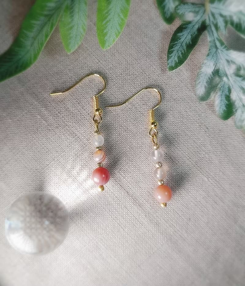 Handmade bead earring