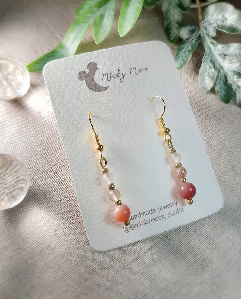 Handmade bead earring