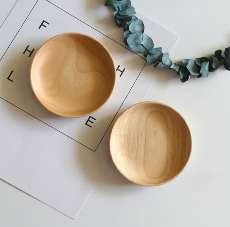 Islandoffer 島嶼製作 木製小巧木碟 木小菜碟 木醬料木小碟10cm(一個)