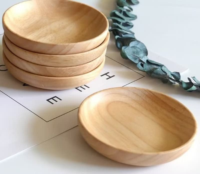 Islandoffer 島嶼製作 木製小巧木碟 木小菜碟 木醬料木小碟10cm(一個)