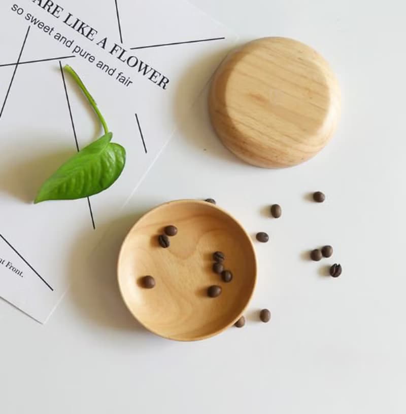 Islandoffer 島嶼製作 木製小巧木碟 木小菜碟 木醬料木小碟10cm(一個)