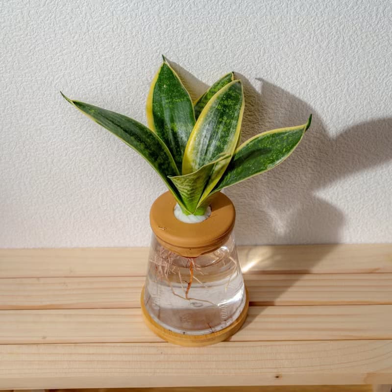 美葉虎尾蘭 三角水耕盆栽 室內植物 觀葉植物 禮物 水培