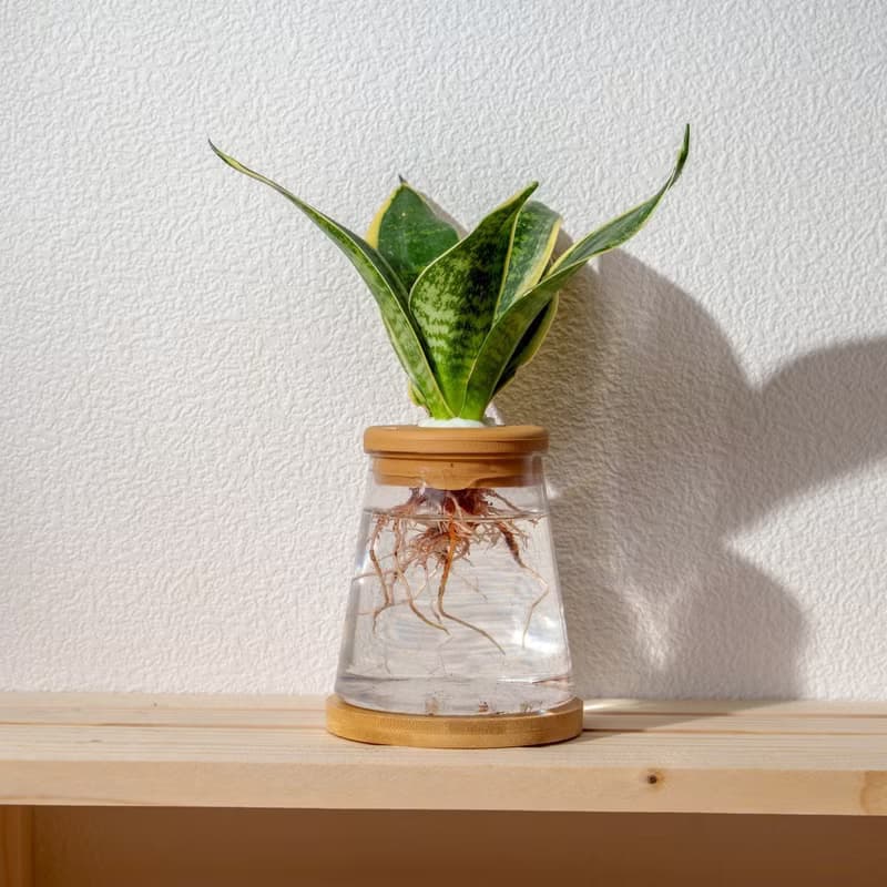 美葉虎尾蘭 三角水耕盆栽 室內植物 觀葉植物 禮物 水培