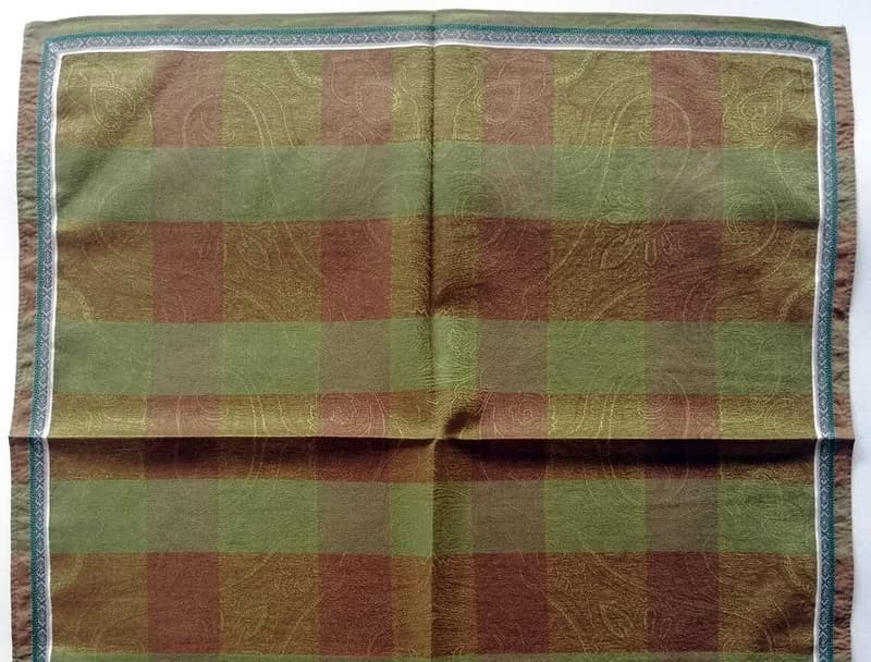 YvesSaintLaurent Vintage Handkerchief Pocket Square 18.5 x 18.5 inches