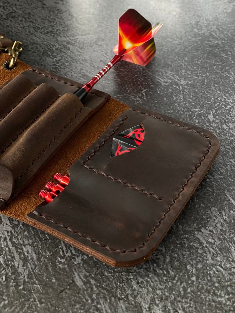Personalized Leather Darts Case, Dart Player Gift