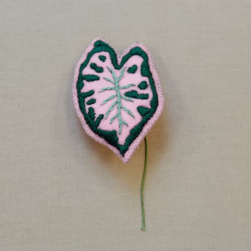 【俄羅斯刺繡】小後院彩葉芋. 書籍材料包. 繡線刺繡
