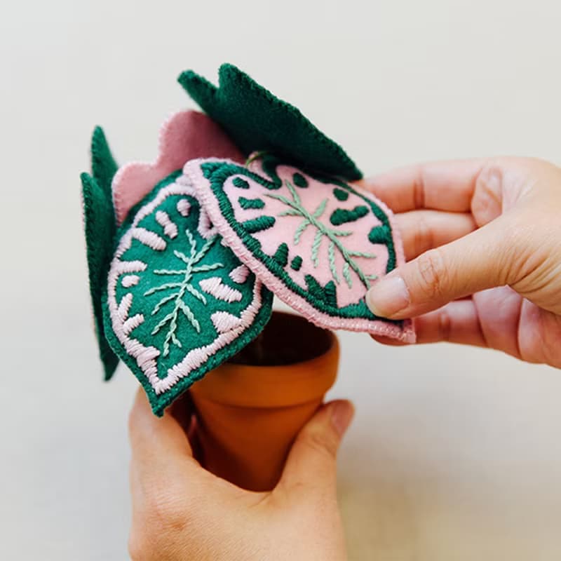 【俄羅斯刺繡】小後院彩葉芋. 書籍材料包. 繡線刺繡