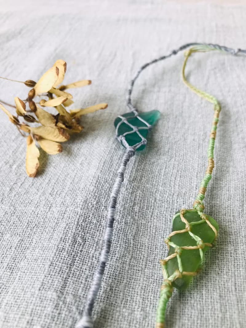 非常人x海石小姐 編織海玻璃手鍊