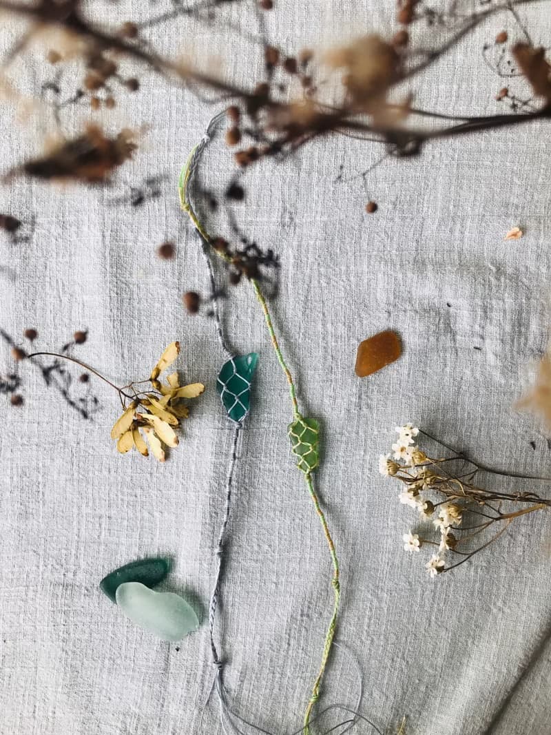 非常人x海石小姐 編織海玻璃手鍊