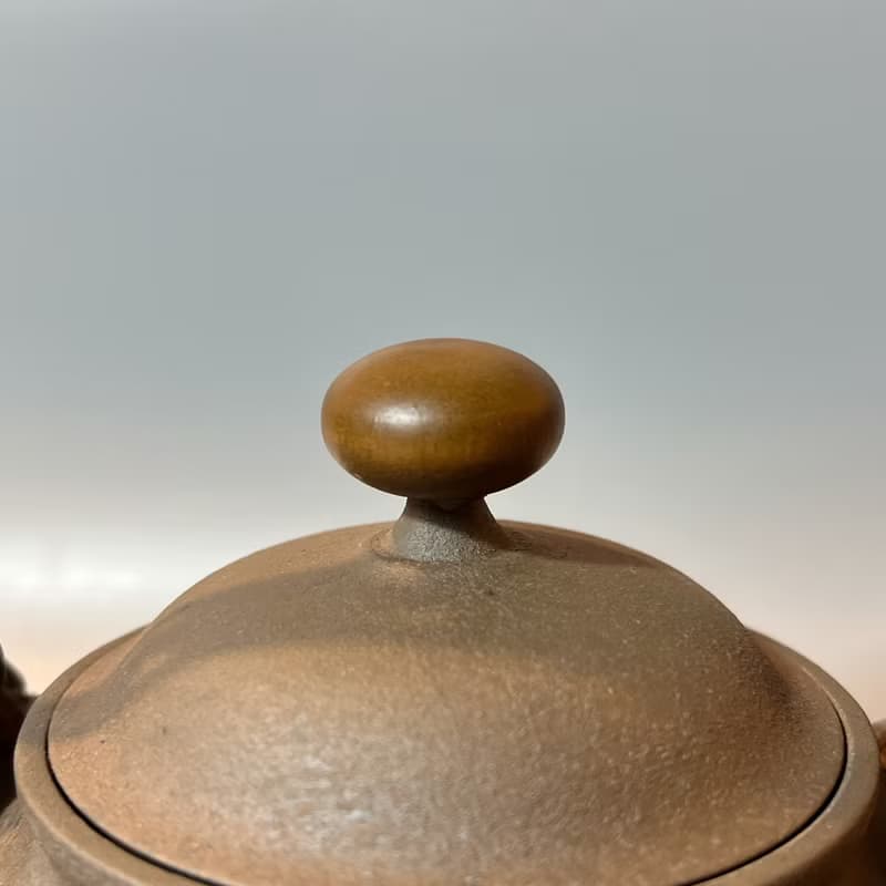 雕花銅把鐵鏽釉面燒水壺 / 煮水壺 / 小平凡手作