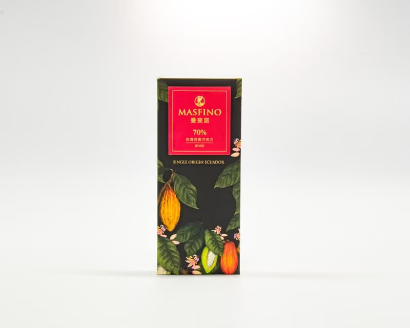 曼斐諾70%玫瑰花黑巧克力