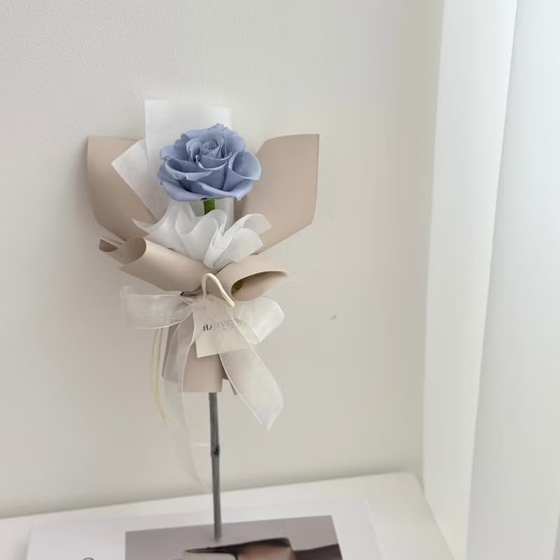 單支永生玫瑰花束 | 精緻單品 小花束 玫瑰花