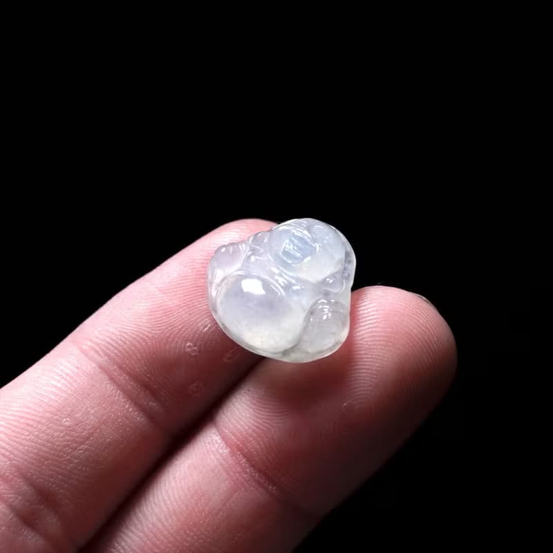 冰種翡翠精雕彌勒佛 | 天然緬甸玉翡翠A貨 | 送禮