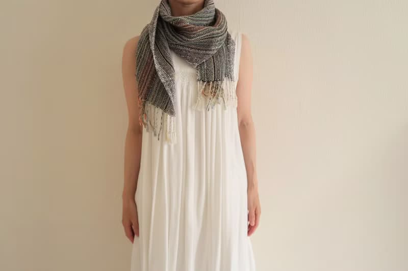 手織りストール　リネンシルク　星座　タペストリー　ギフト　Shawl (S) 24　入學   畢業　母親節　禮物　生日禮物