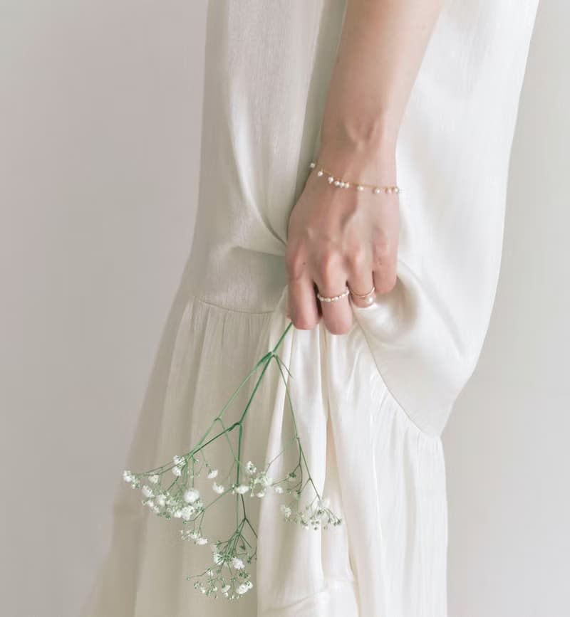 14kgf  淡水パールランダムブレスレット