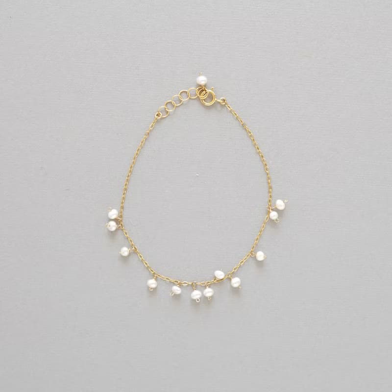 14kgf  淡水パールランダムブレスレット