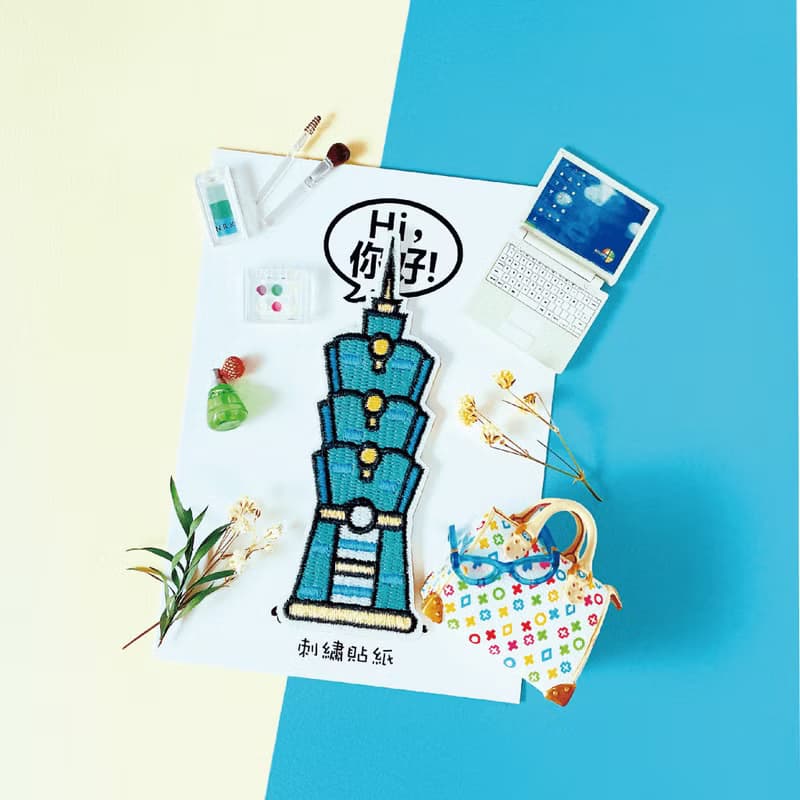刺繡貼紙-台北101