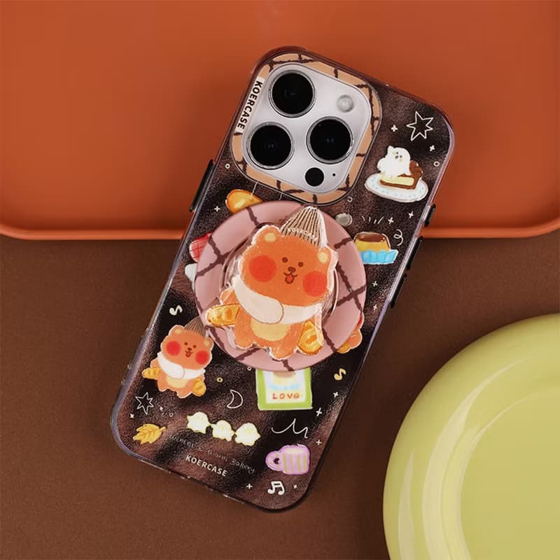 巧克力流沙面包熊 小幽靈  iPhone 手機殼