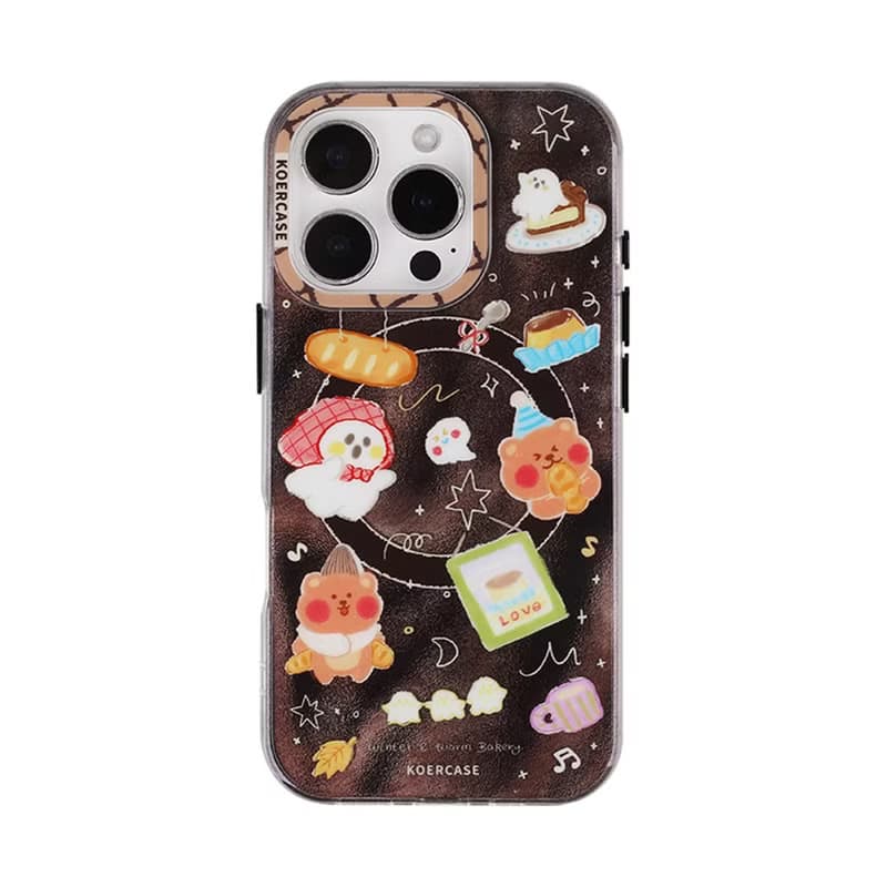 巧克力流沙面包熊 小幽靈  iPhone 手機殼
