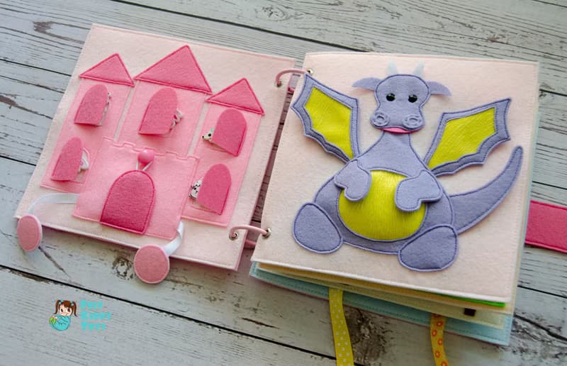 Cloth book, gift for toddler girl