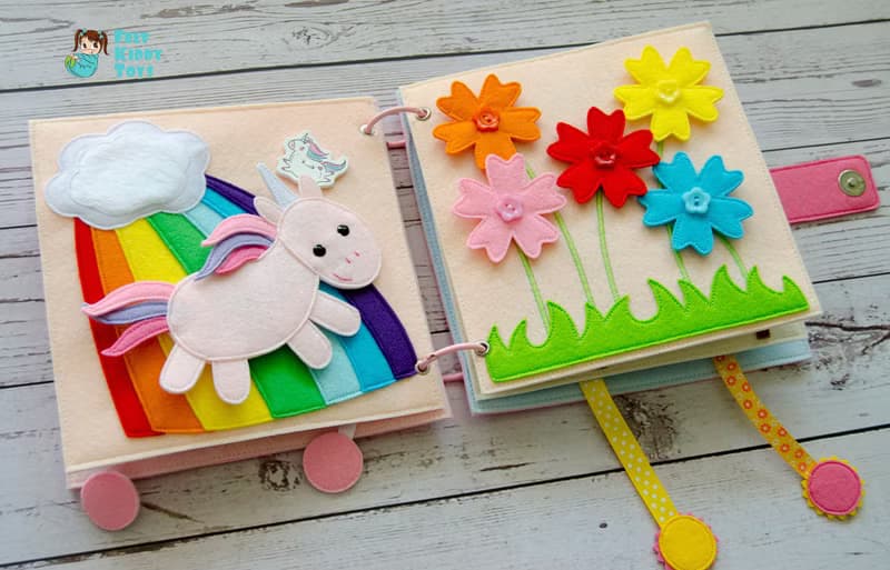 Cloth book, gift for toddler girl
