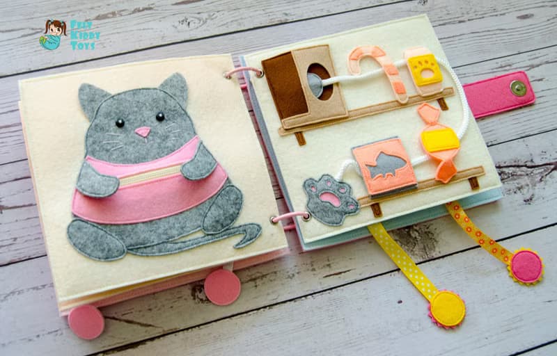 Cloth book, gift for toddler girl
