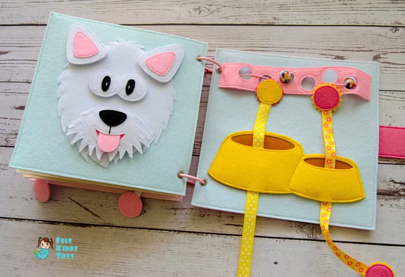 Cloth book, gift for toddler girl