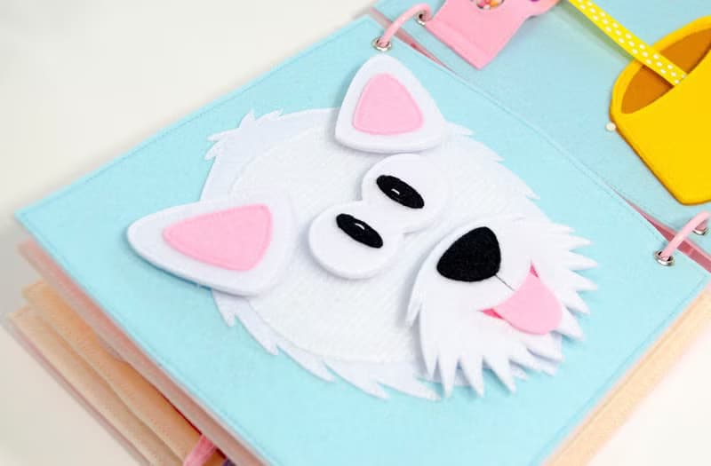 Cloth book, gift for toddler girl