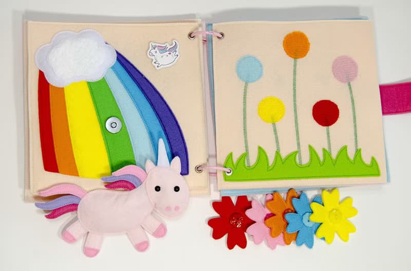 Cloth book, gift for toddler girl