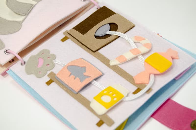 Cloth book, gift for toddler girl