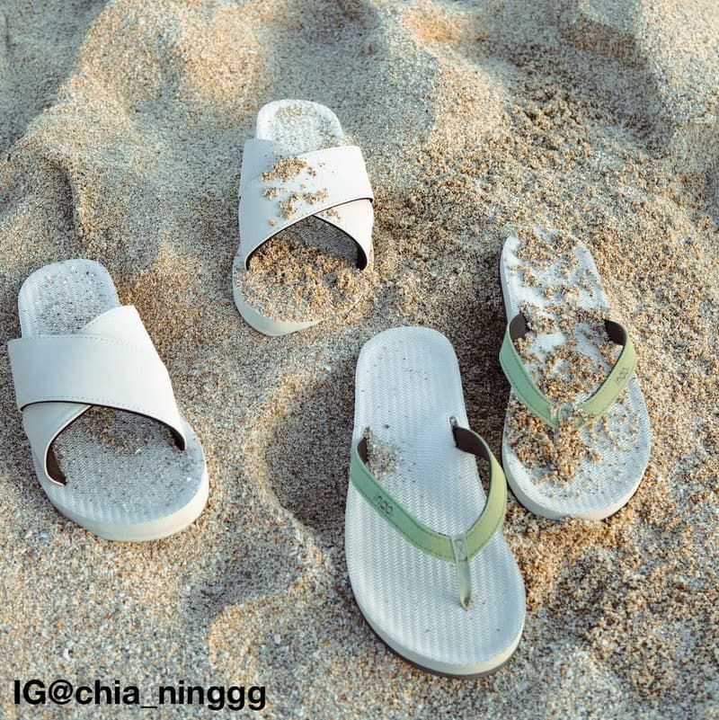 【春夏新品】indosole 環保拖鞋 橄欖撞色 女