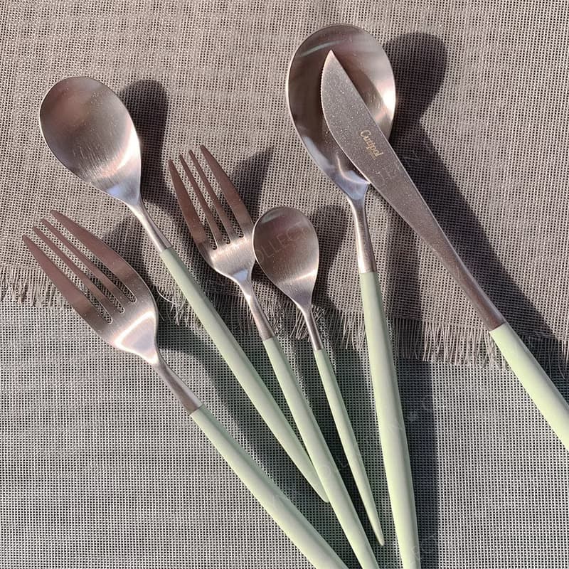 葡萄牙 Cutipol  MIO  青玉銀  主餐三件組(刀叉匙)