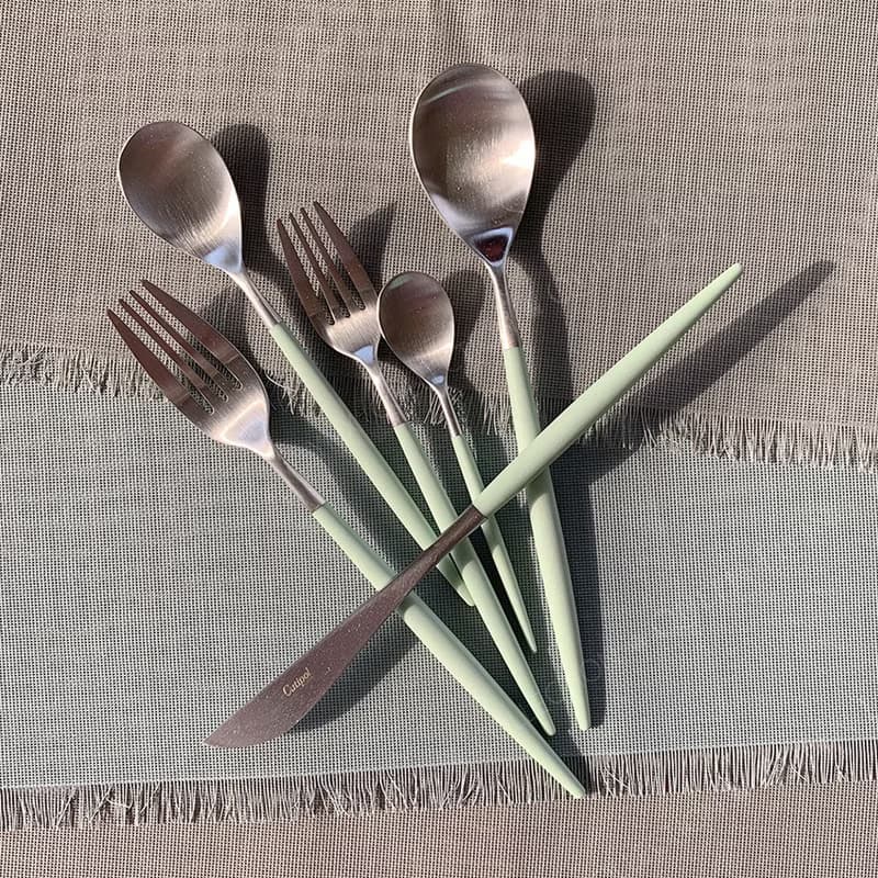 葡萄牙 Cutipol  MIO  青玉銀  主餐三件組(刀叉匙)