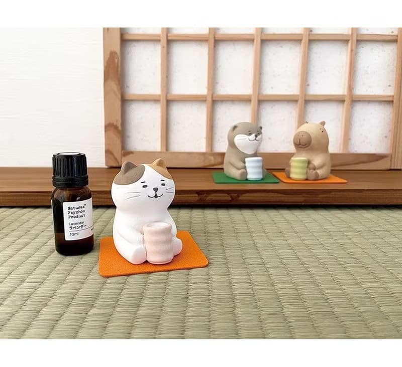 DECOLE concombre / 擴香公仔 動物茶道