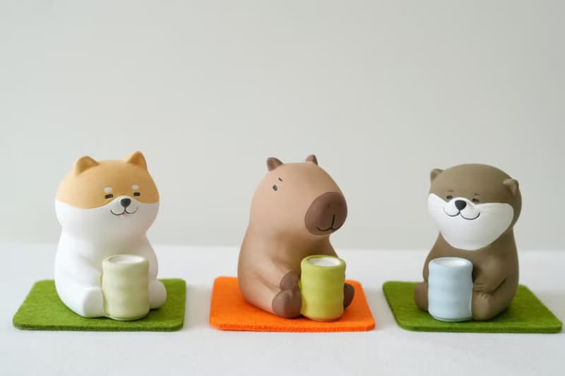 DECOLE concombre / 擴香公仔 動物茶道