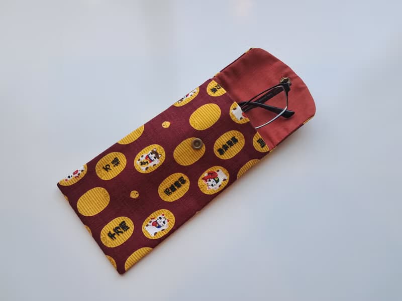 千萬兩健康長壽招財貓布紅包袋