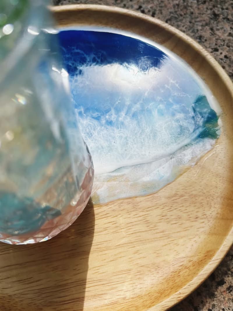 【現貨】神秘深海海洋海浪圓木盤
