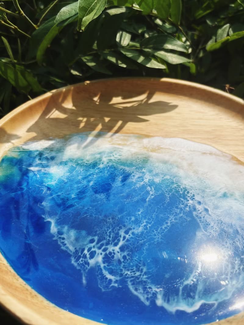 【現貨】神秘深海海洋海浪圓木盤
