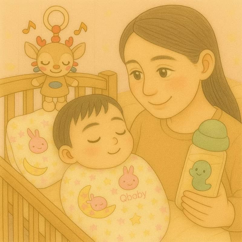 【蛇年限定】萌萌小禮盒-奶瓶+音樂拉鈴+肚圍(滿月彌月新生兒禮盒